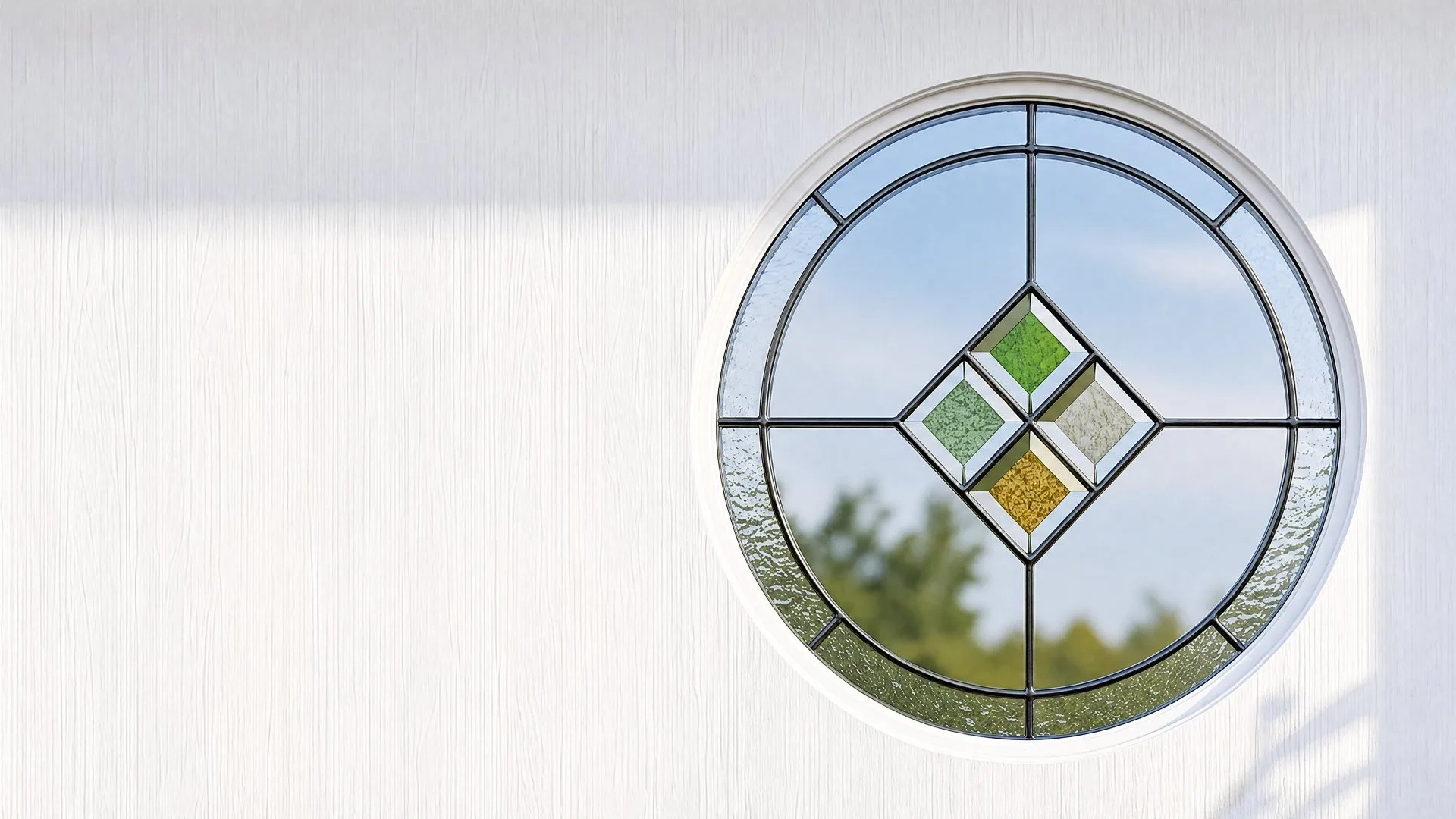 The Clearwater's circular glazing, close up