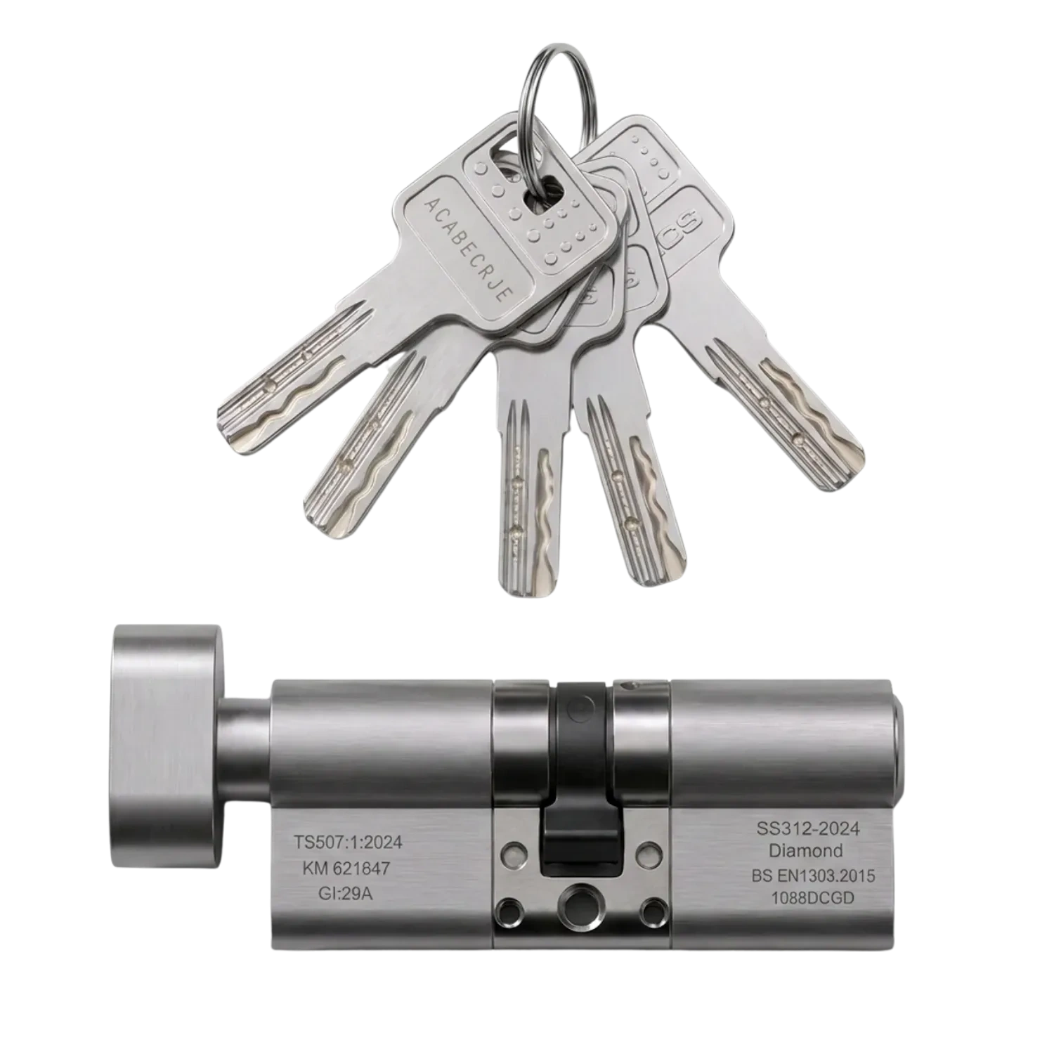 APECS AP V3 three-star cylinder with keys