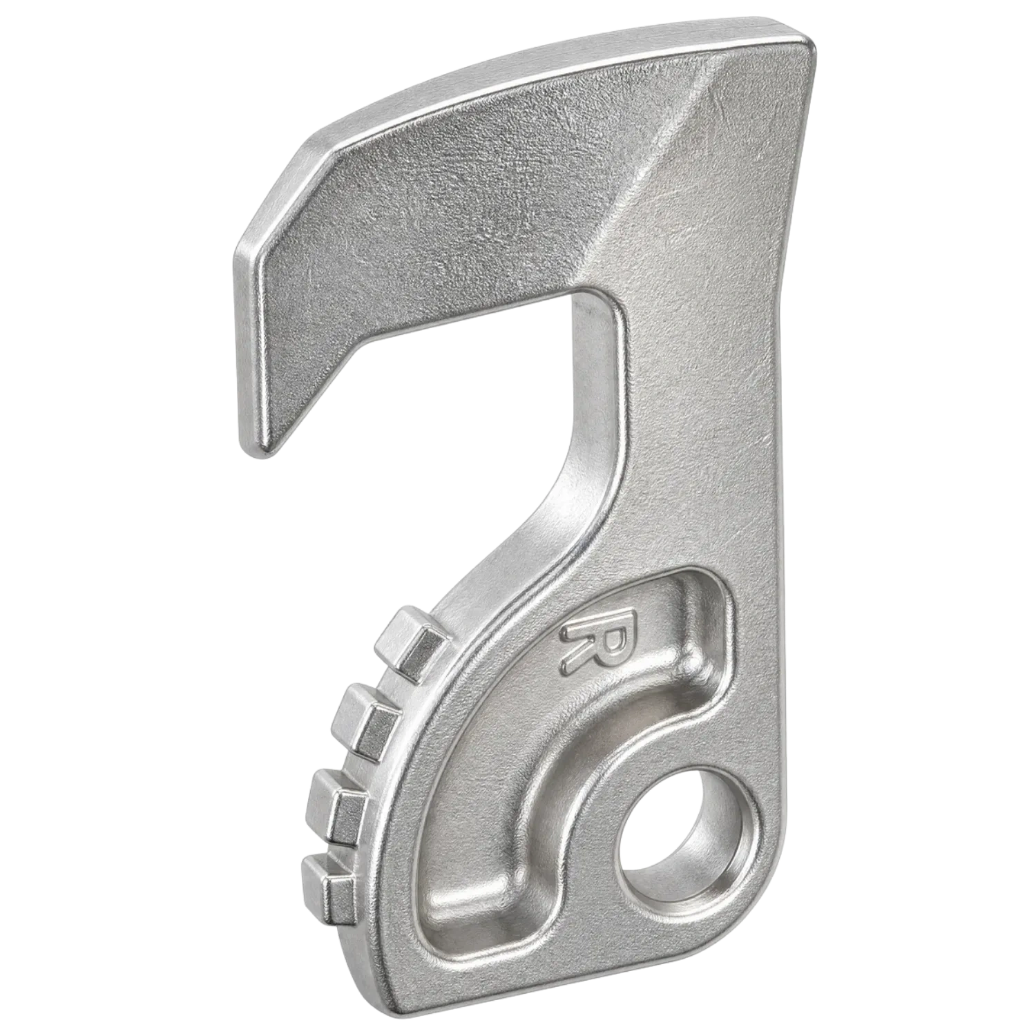 Solid steel locking hook