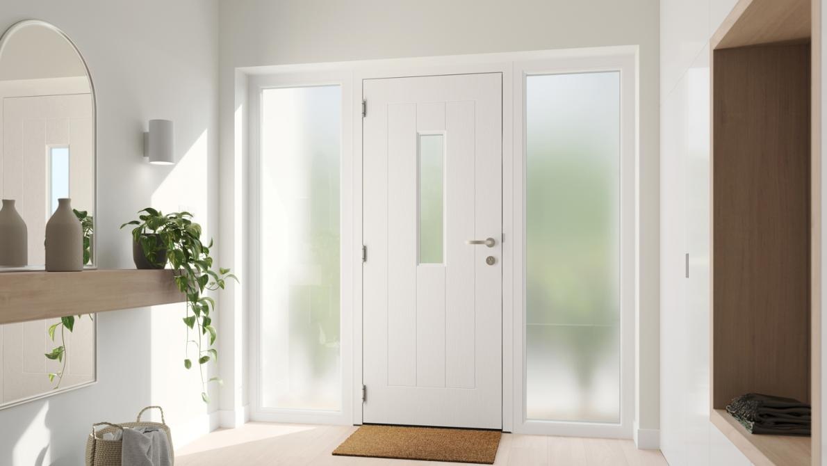 White Aspen Misted Glass
