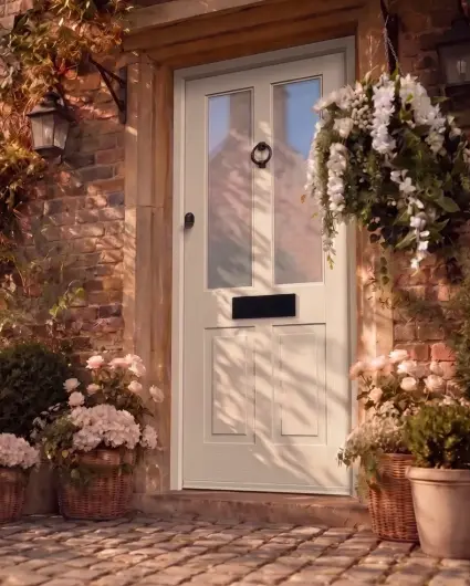 White Byron Front Door