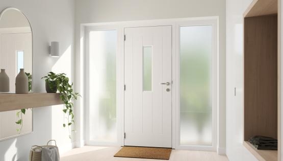 White Aspen Misted Glass