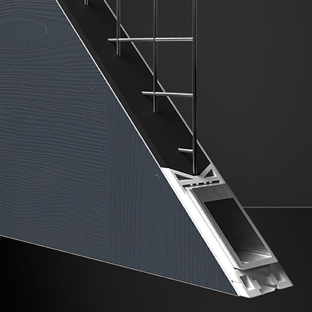 Door section on black 1