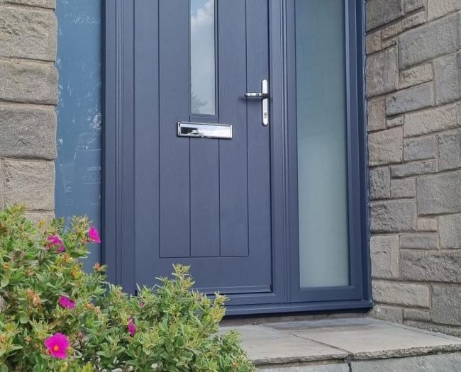 Anthracite Grey Aspen Misted Glass