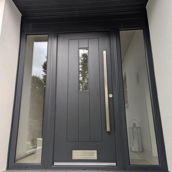 Anthracite Grey Aspen Clear Glass