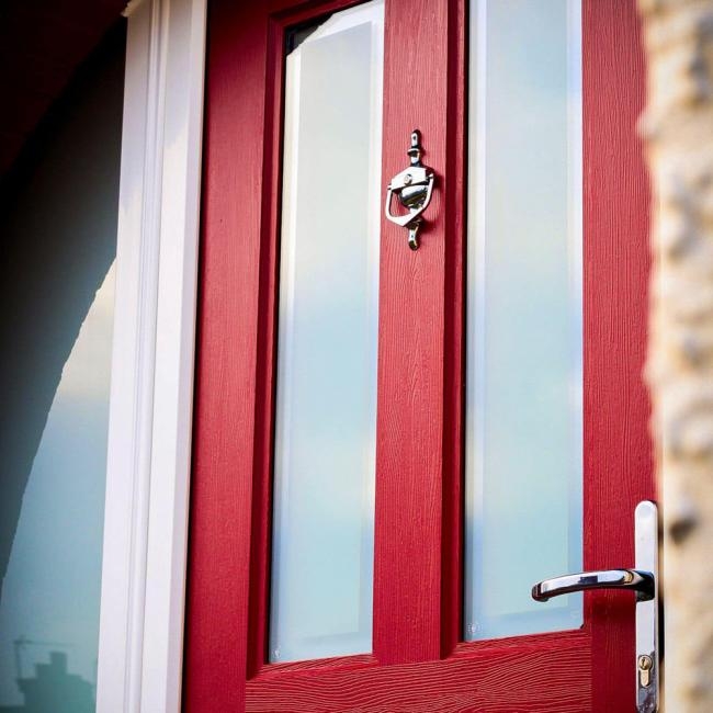 Ruby Red Jacobean Border