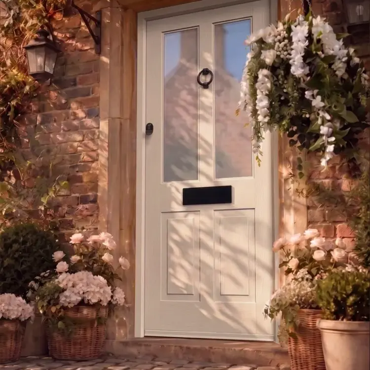 White Byron Front Door