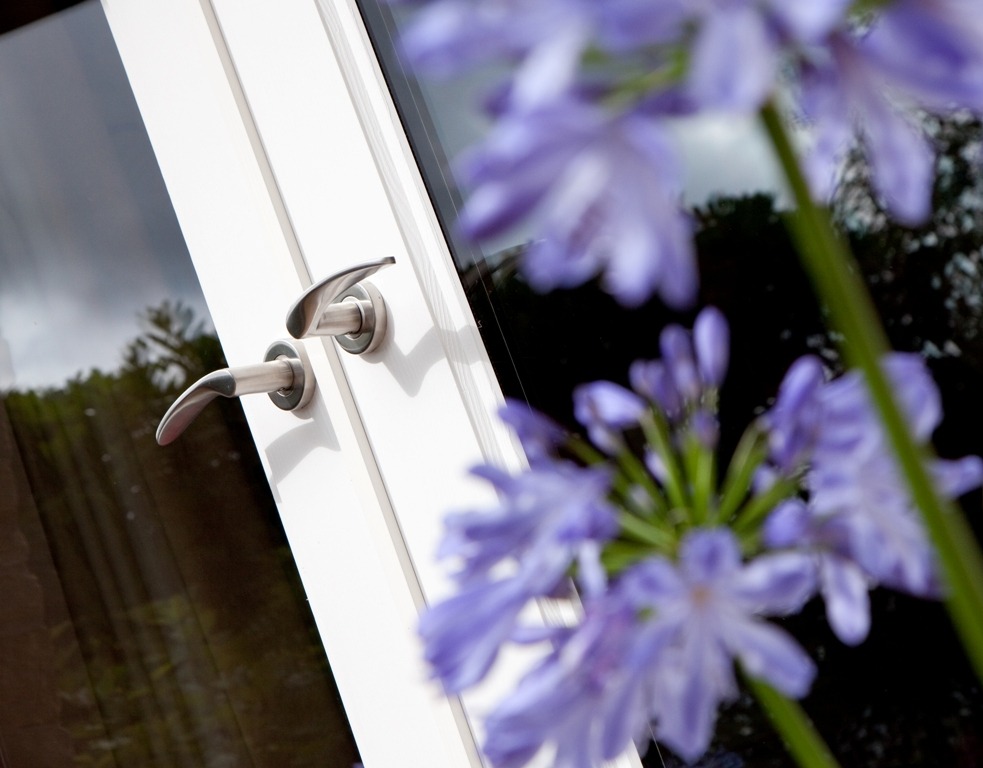 White Rockdoor Composite French Doors