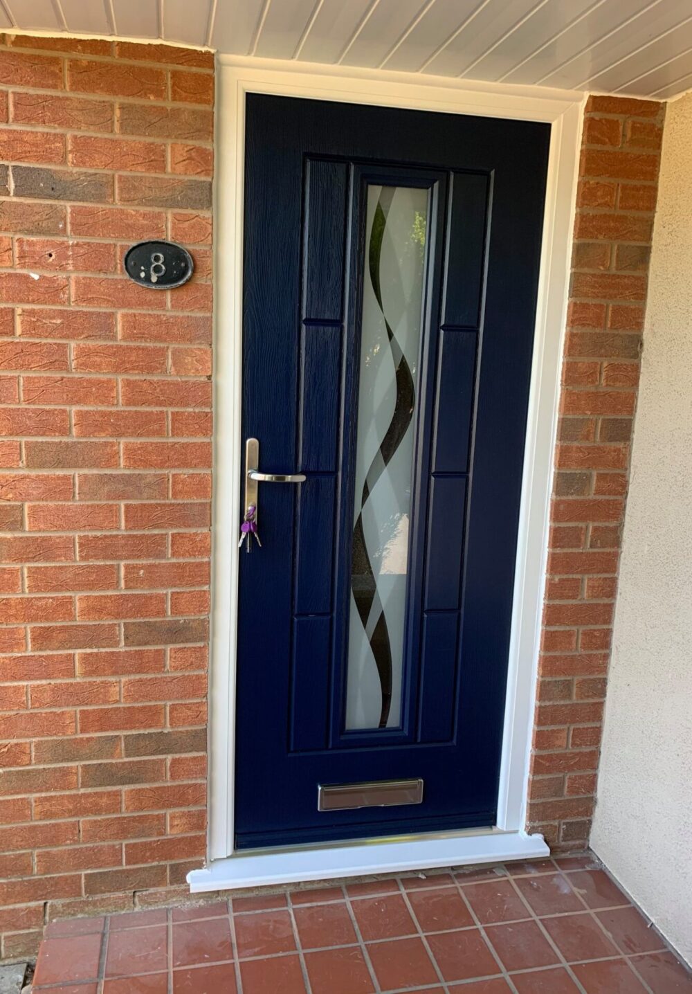 Sapphire Blue Vermont Haze Rockdoor Composite Door