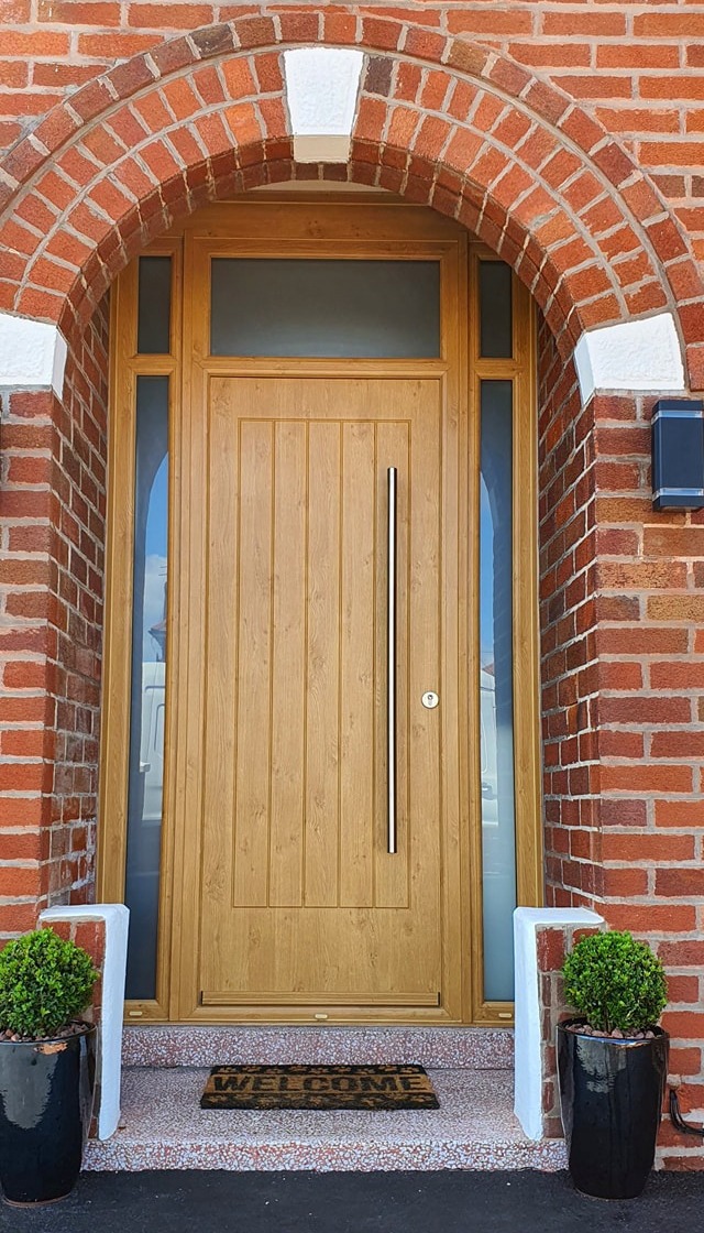Irish Oak Indiana Rockdoor Composite Door