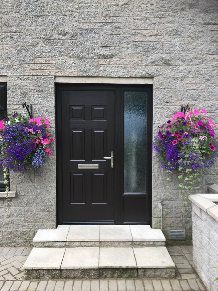 Black Colonial Rockdoor Composite Door