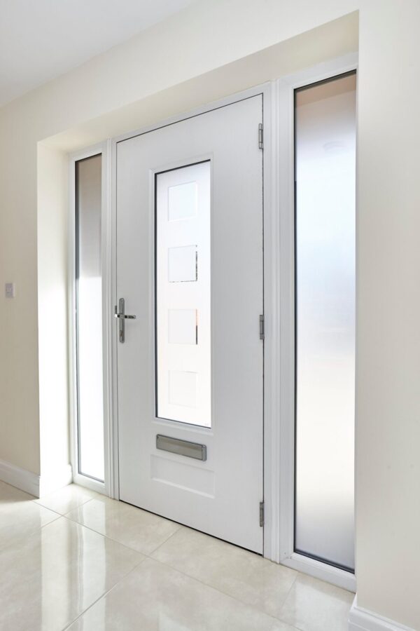 White Vogue Cube Rockdoor Composite Door