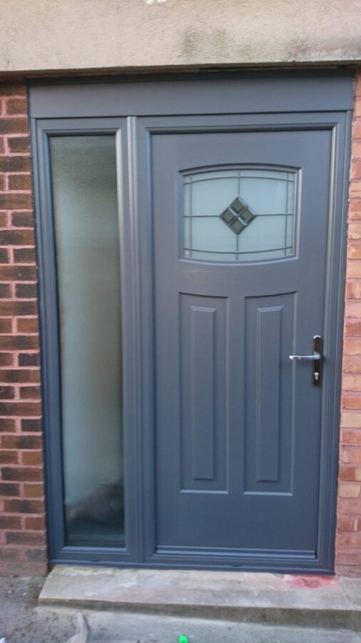 Slate Grey Newark Brightstar Rockdoor Composite Door