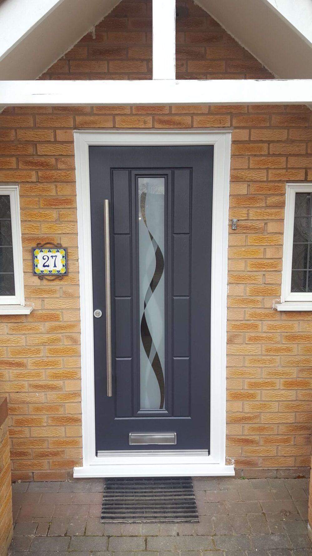 Anthracite Grey Vermont Haze Rockdoor Composite Door