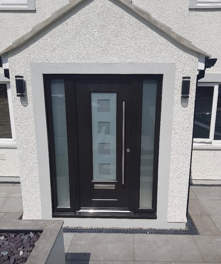Anthracite Grey Vogue Cube Rockdoor Composite Door