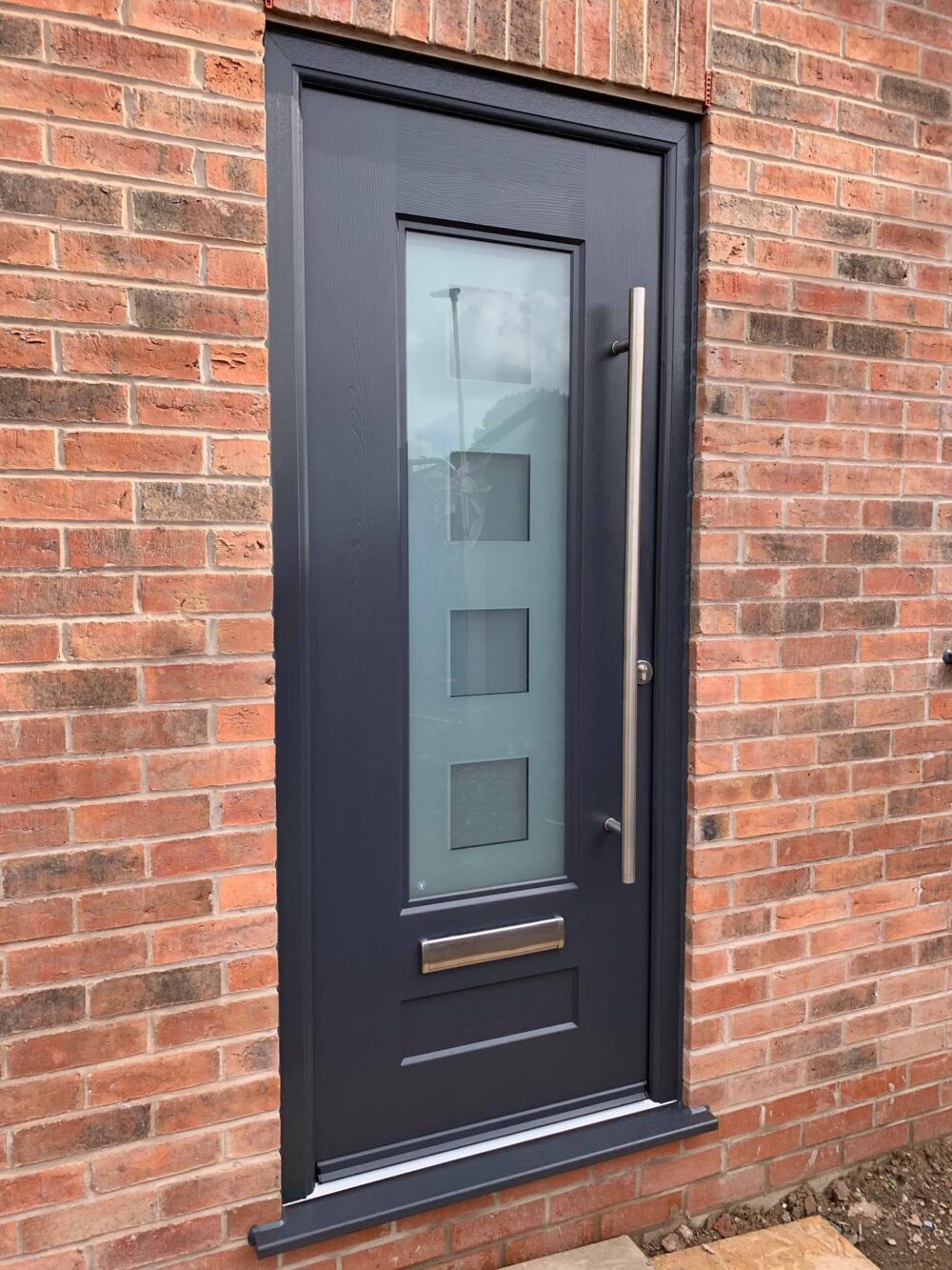 Anthracite Grey Vogue Cube Rockdoor Composite Door
