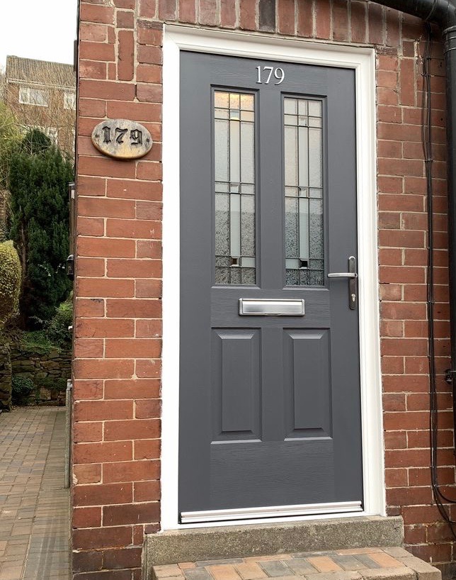 Slate Grey Jacobean Apollo Rockdoor Composite Door