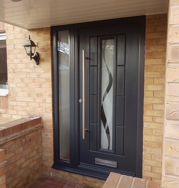 Anthracite Grey Vermont Haze Rockdoor Composite Door
