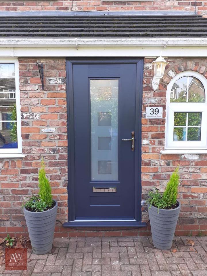 Anthracite Grey Vogue Cube Rockdoor Composite Door
