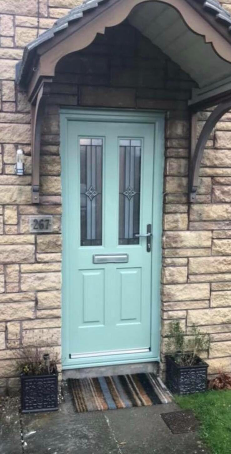 Chartwell Green Jacobean Rockdoor Composite Door