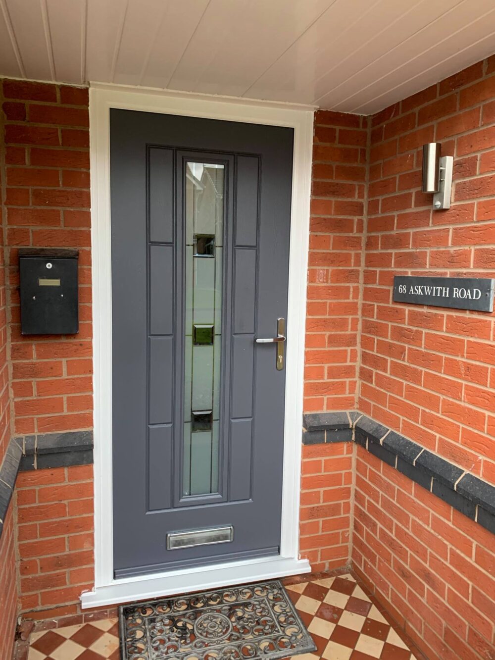 Slate Grey Vermont Grey Shades Rockdoor Composite Door