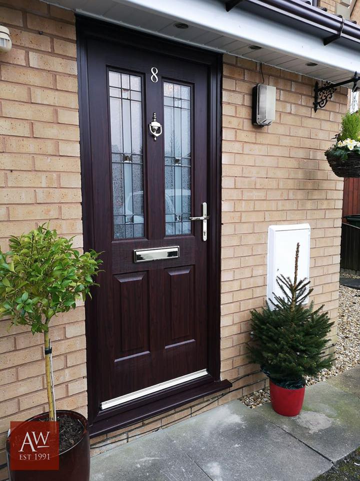 Rosewood Jacobean Apollo Rockdoor Composite Door