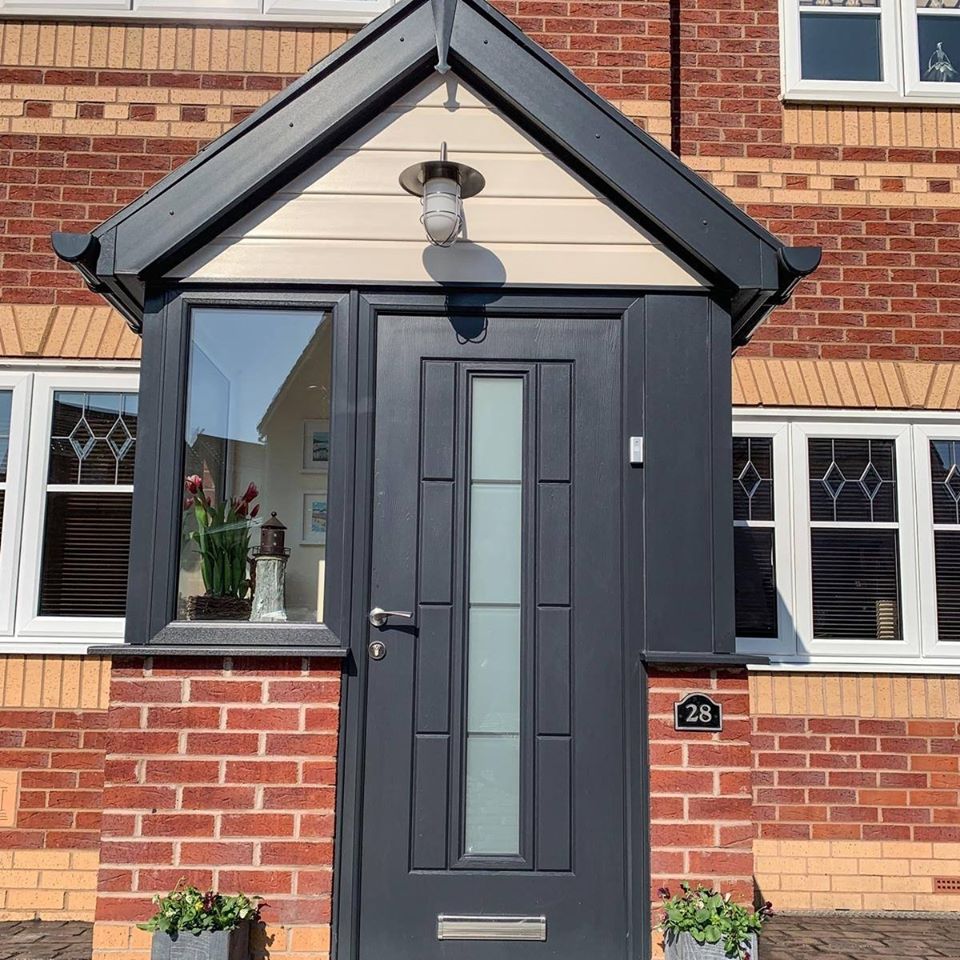 Anthracite Grey Vermont Continuity Rockdoor Composite Door
