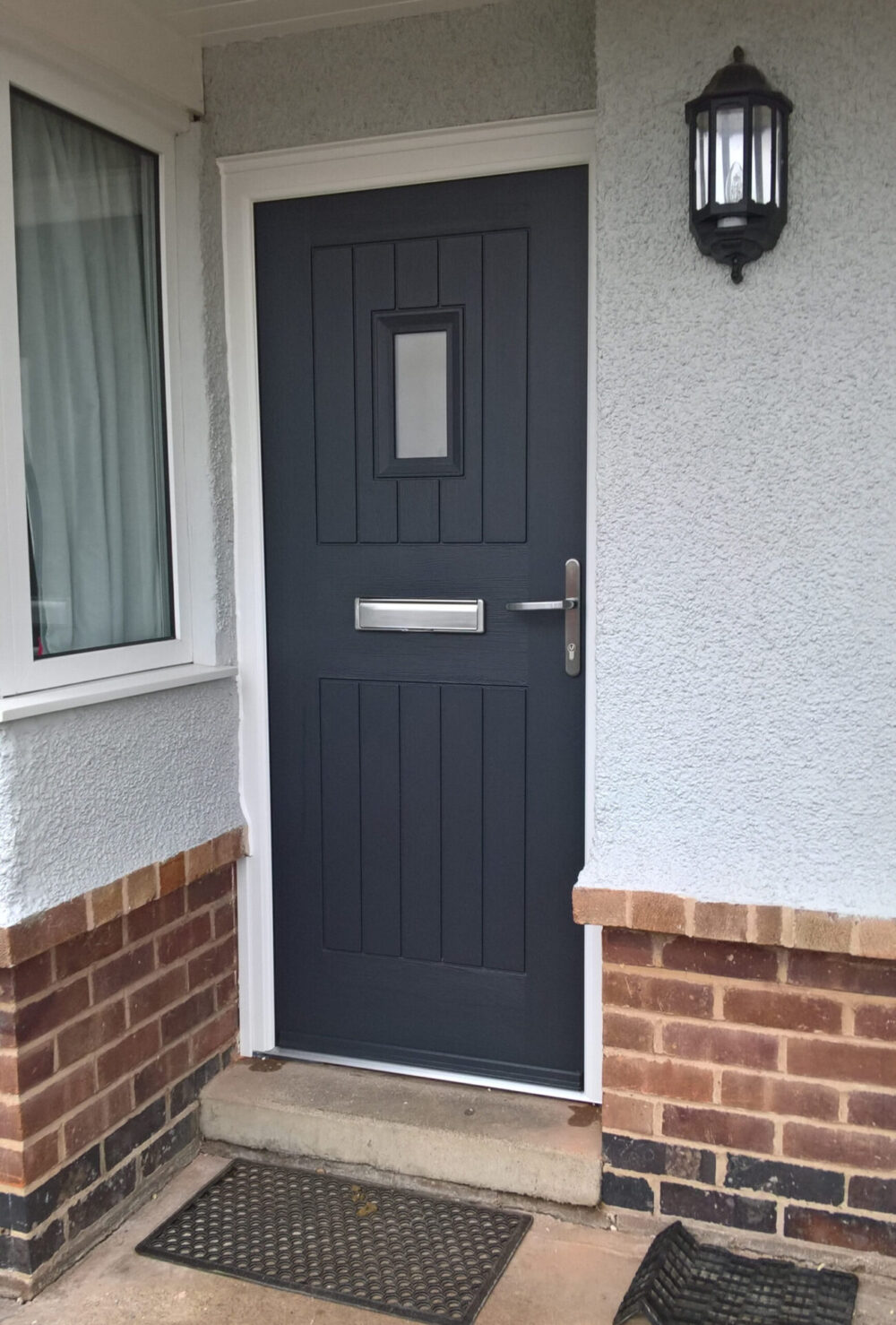 Anthracite Grey Cottage Spy View Rockdoor Composite Door