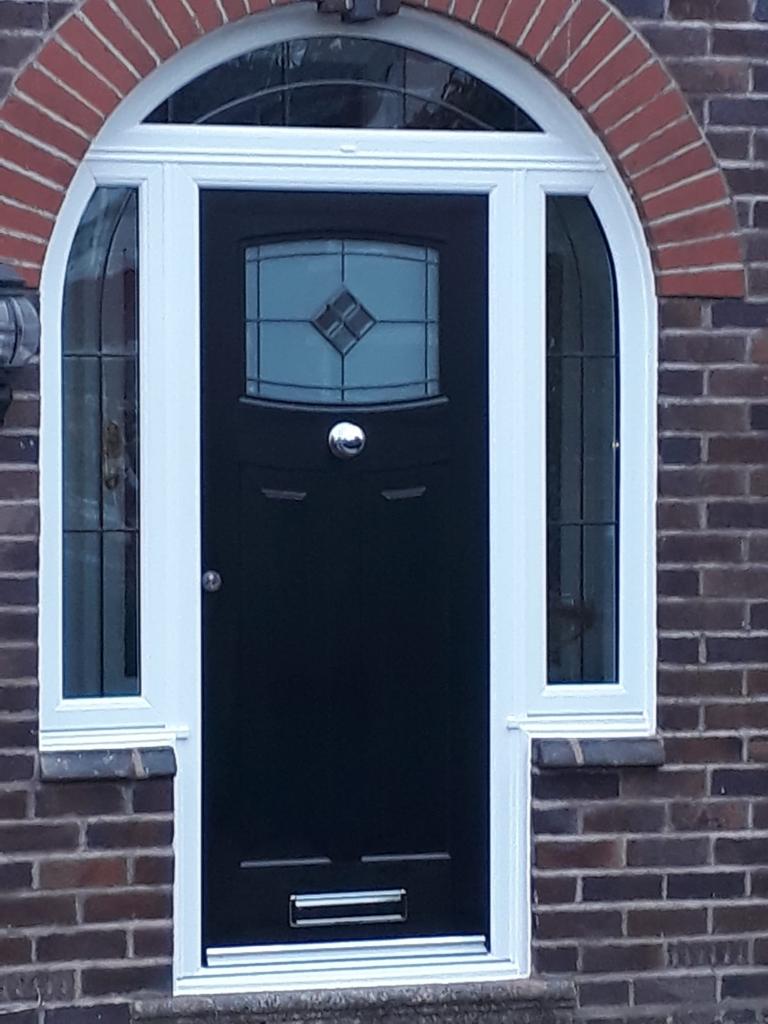 Black Newark Brightstar Rockdoor Composite Door