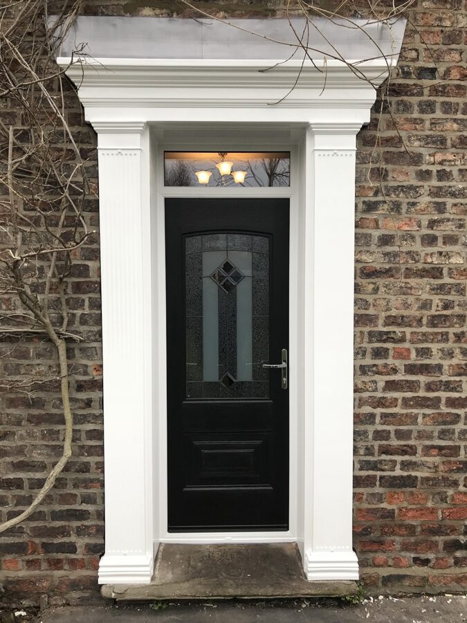 Black Portland Beacon Rockdoor Composite Door