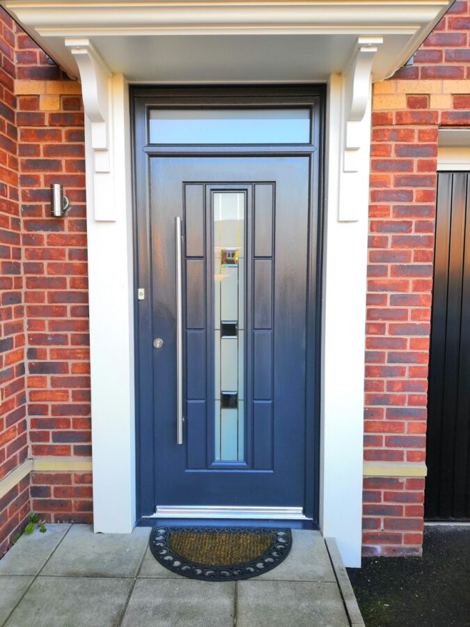 Slate Grey Vermont Grey Shades Rockdoor Composite Door