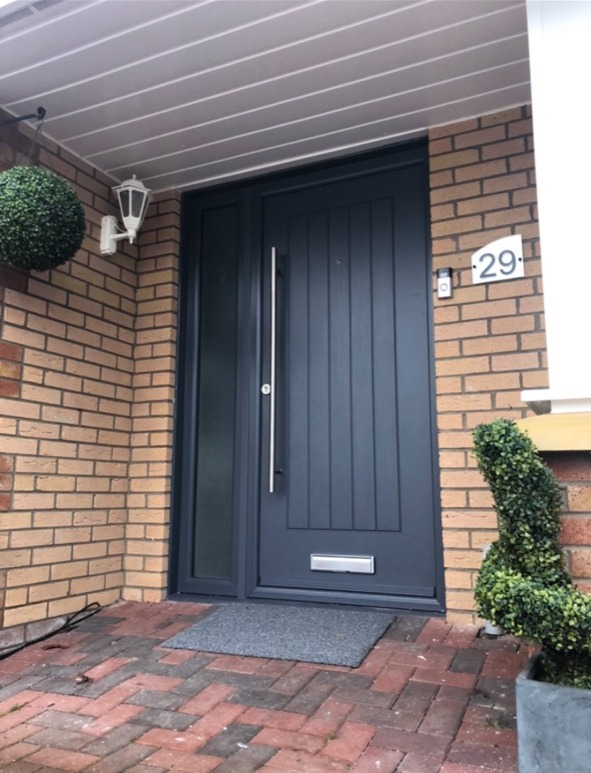 Anthracite Grey Indiana Rockdoor Composite Door