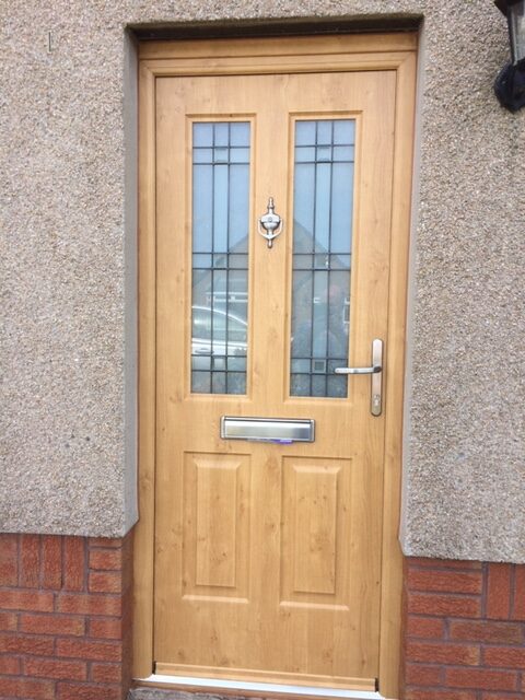 Irish Oak Jacobean Apollo Rockdoor Composite Door