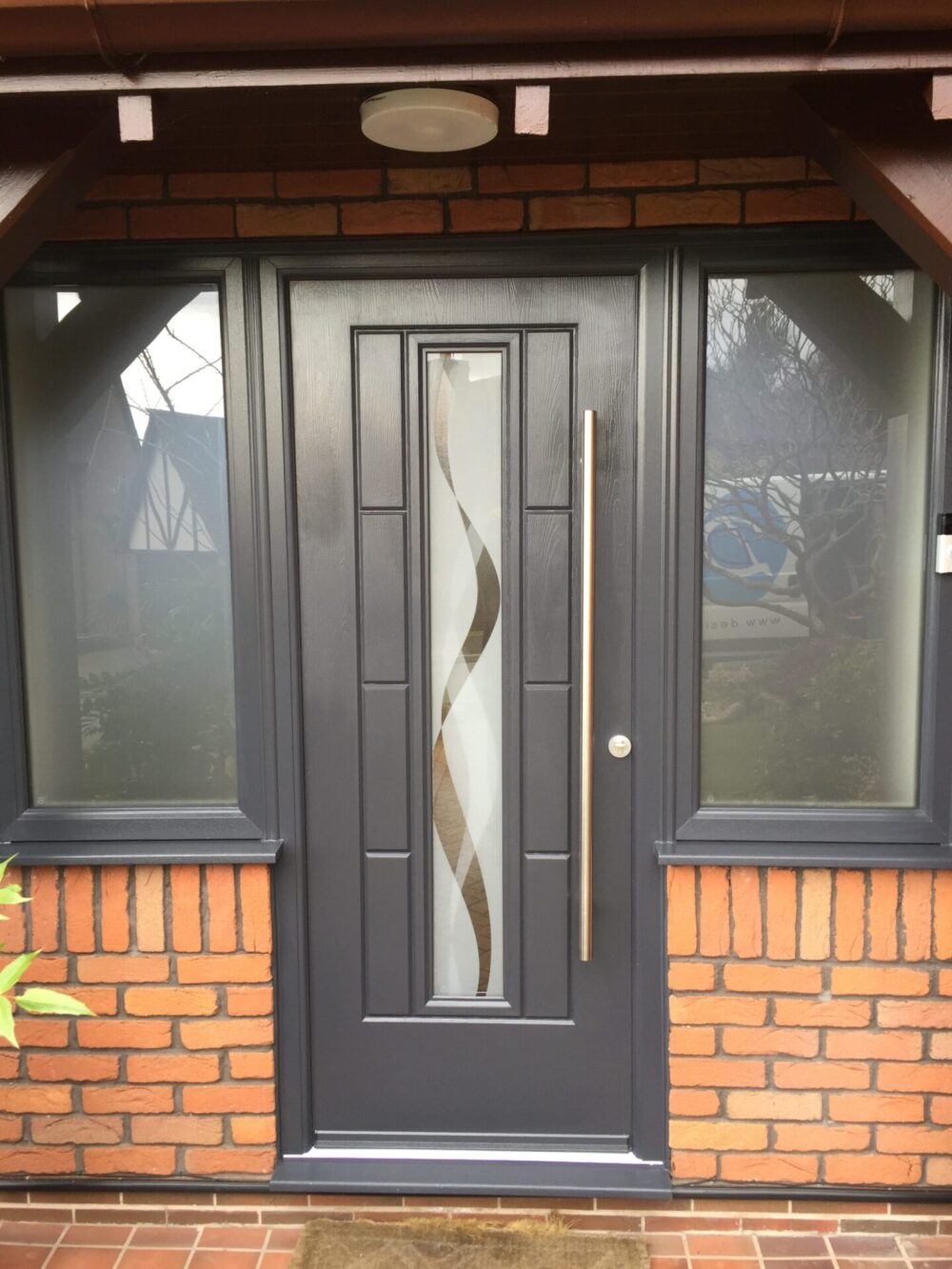 Anthracite Grey Vermont Haze Rockdoor Composite Door