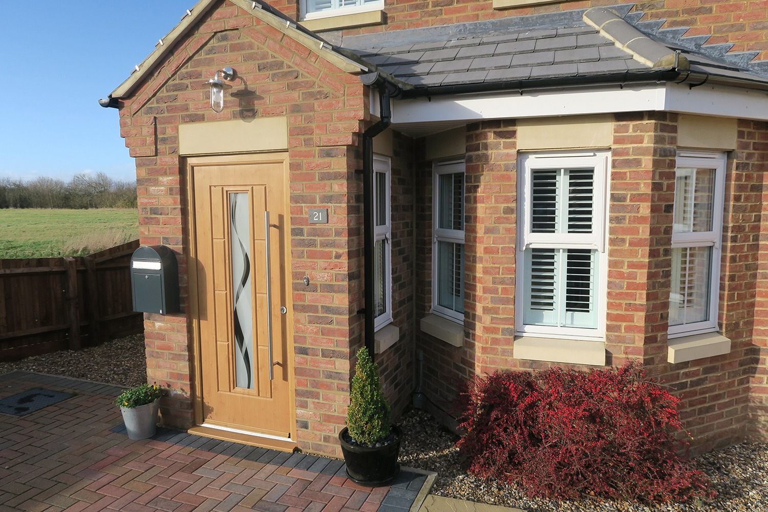 Irish Oak Vermont Haze Rockdoor Composite Door