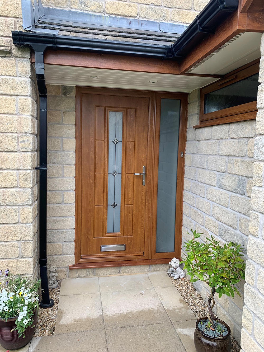 Light Oak Vermont Trio Rockdoor Composite Door