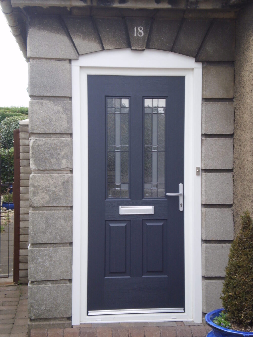 Slate Grey Jacobean Rockdoor Composite Door