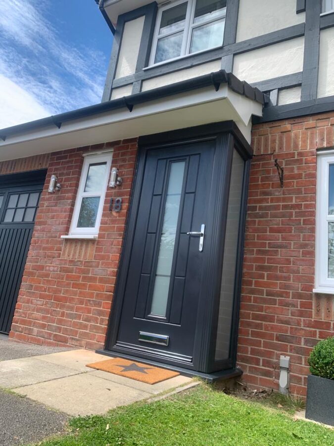 Anthracite Grey Vermont Continuity Rockdoor Composite Door