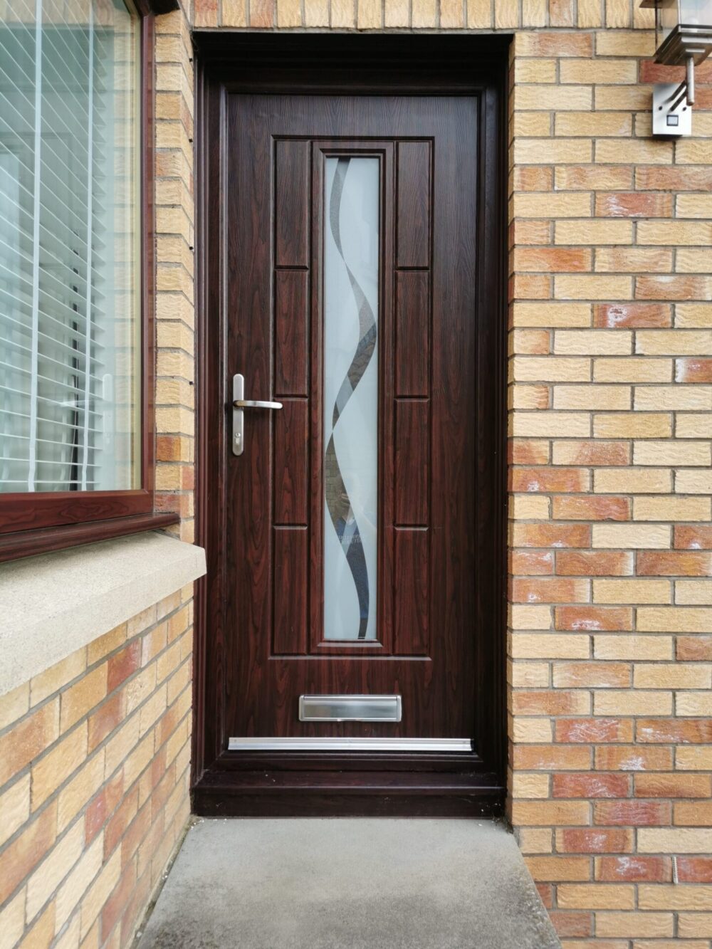 Rosewood Vermont Haze Rockdoor Composite Door