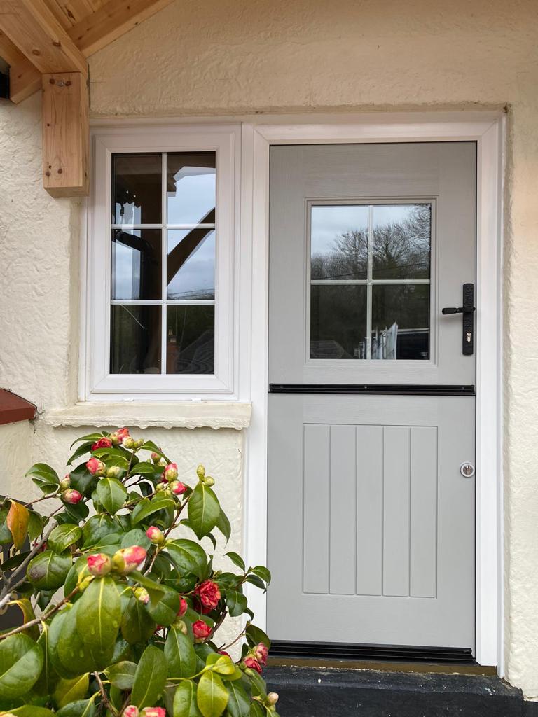 Agate Grey Stable View Light Rockdoor Composite Door