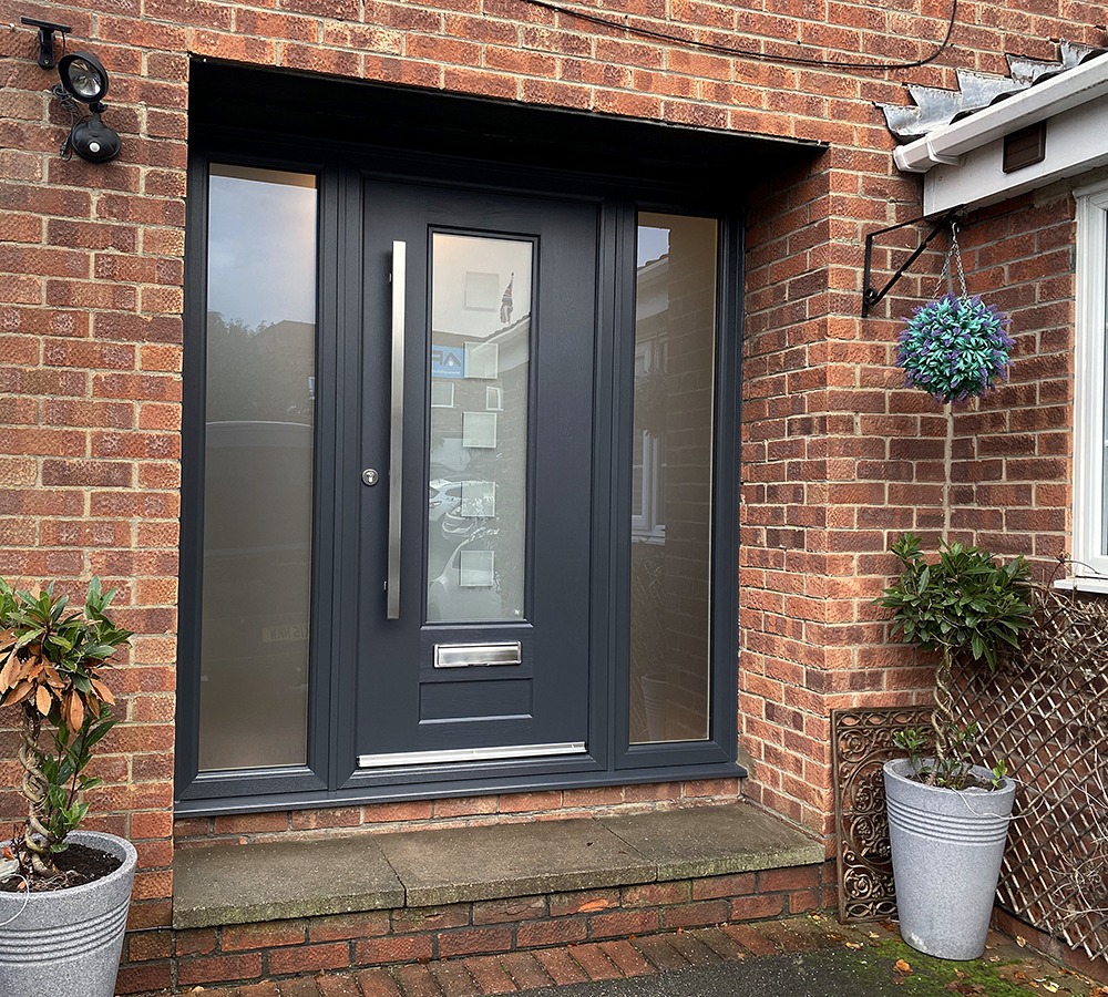 Anthracite Grey Vogue Optima Rockdoor Composite Door