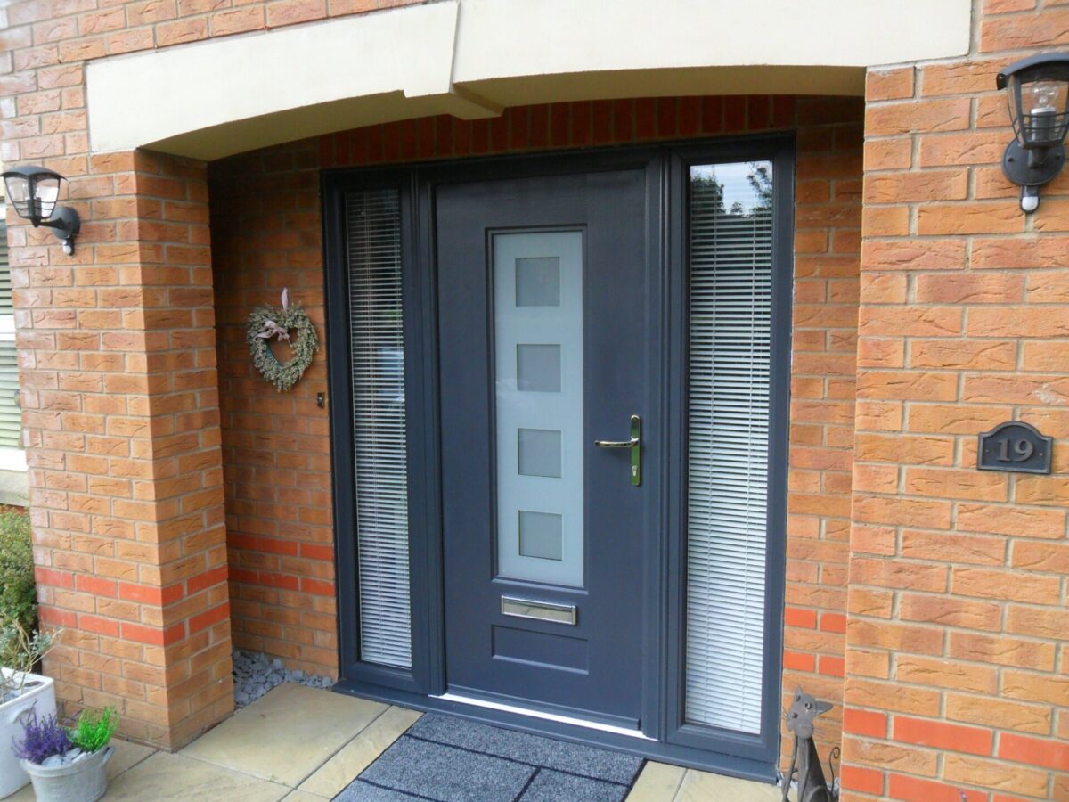 Slate Grey Vogue Cube Rockdoor Composite Door