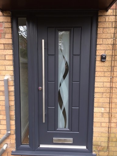 Anthracite Grey Vermont Haze Rockdoor Composite Door