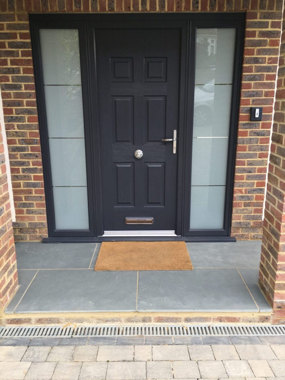 Anthracite Grey Colonial Rockdoor Composite Door
