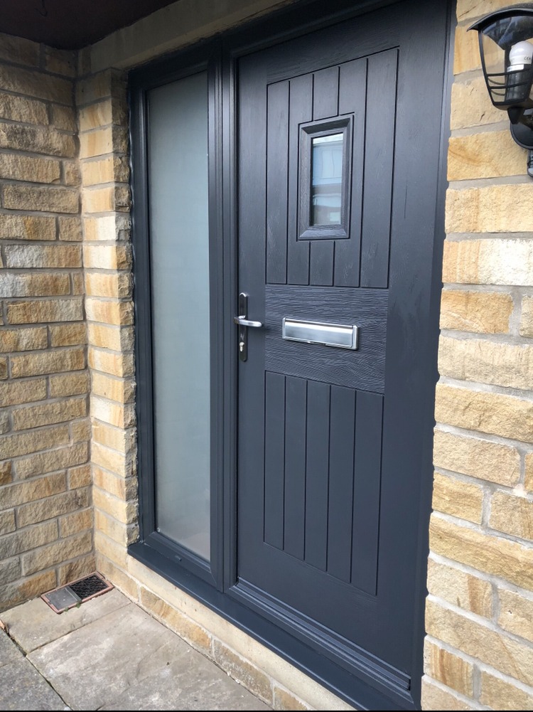 Anthracite Grey Cottage Spy View Rockdoor Composite Door