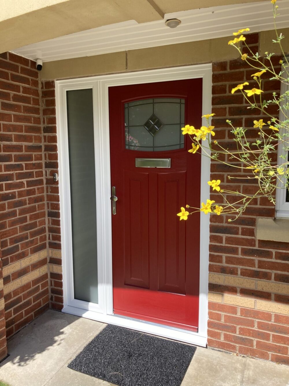 Red Newark Brightstar Rockdoor Composite Door