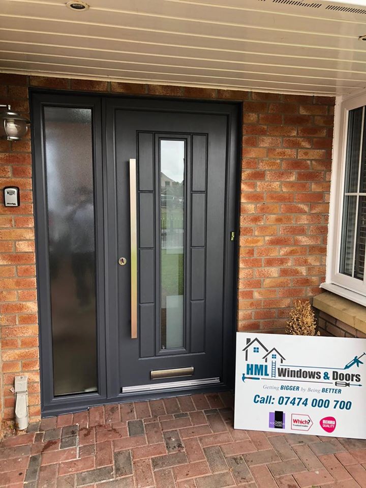 Anthracite Grey Vermont Shade Rockdoor Composite Door
