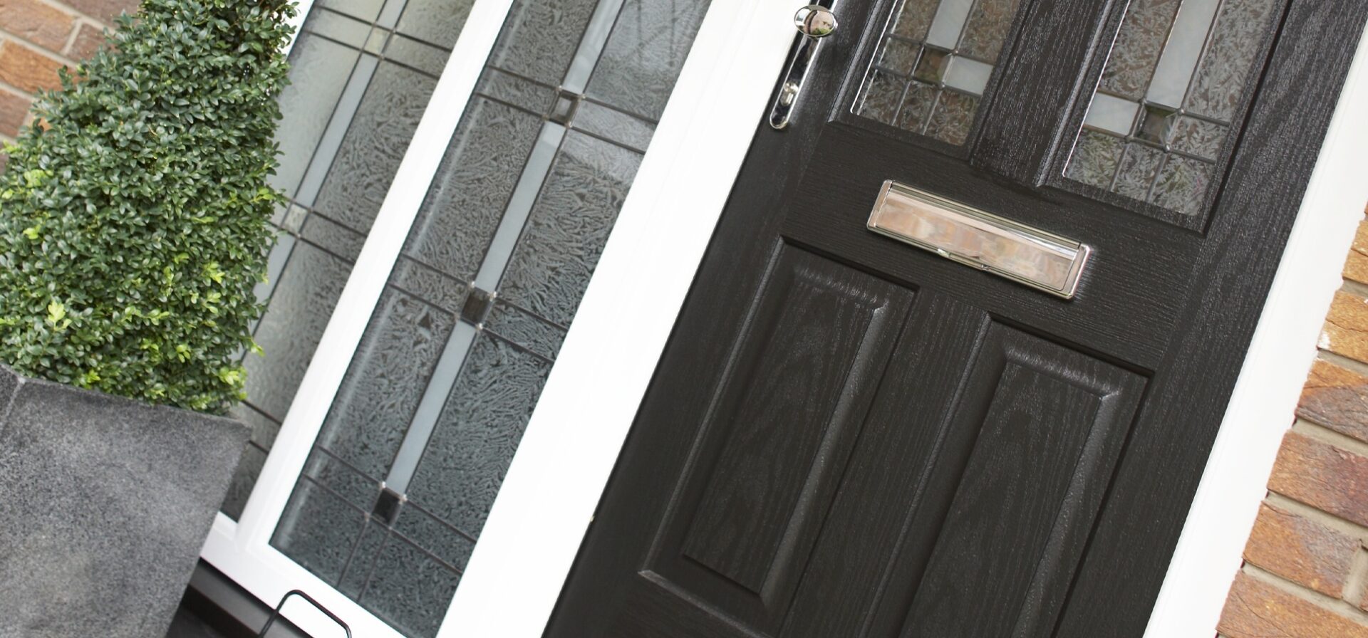 Black Jacobean Rockdoor Composite Door