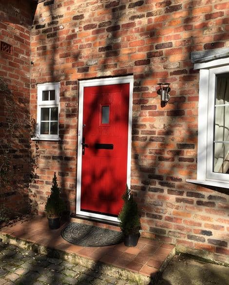 Ruby Red Cottage Spy View Composite Door