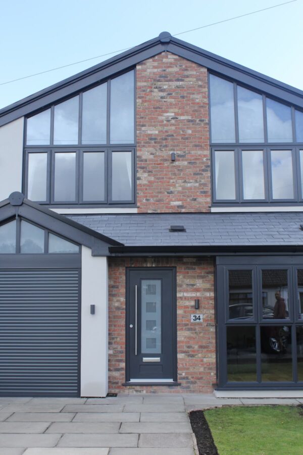 Anthracite Grey Vogue Cube Rockdoor Composite Door
